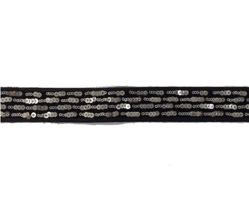 Sequin trim 3,5cm - SILVER